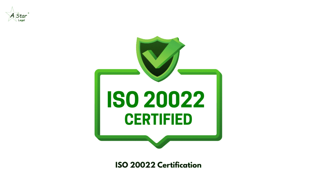 ISO 20022 Certification- astarlegal