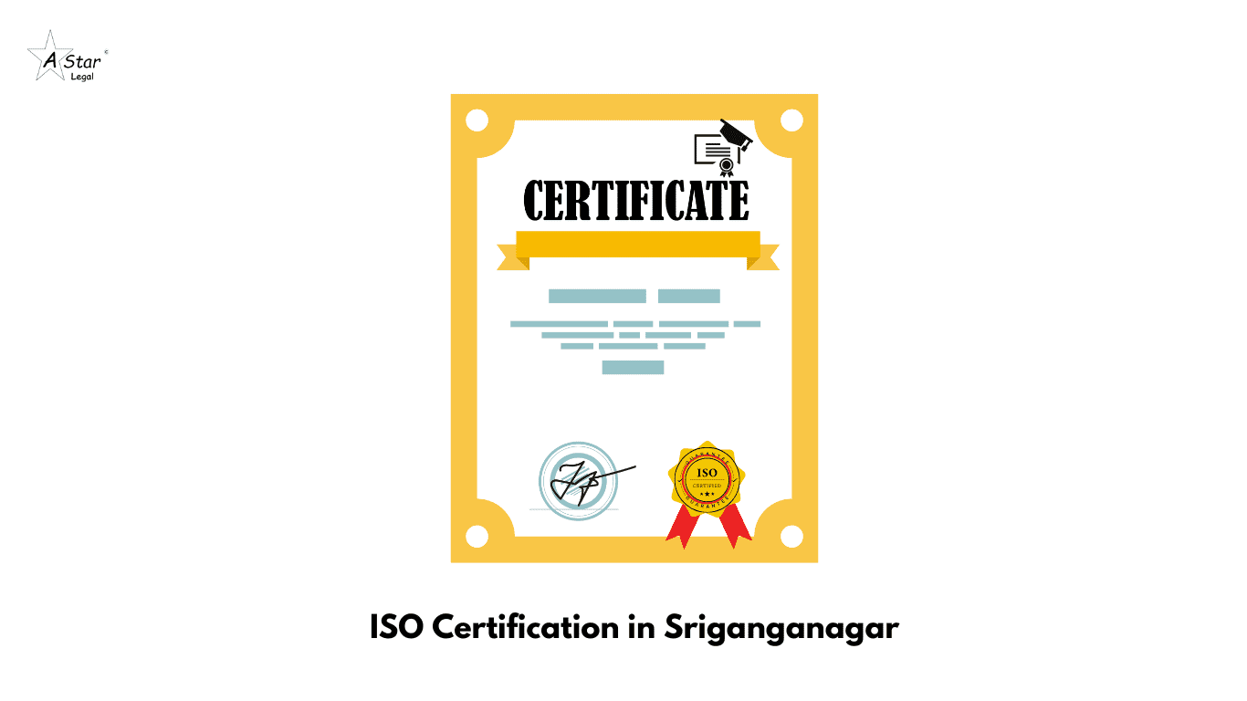 ISO Certification in Sriganganagar- astarlegal